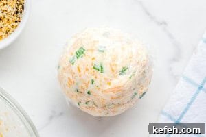 Everything Bagel Cheese Ball Recipe: Creamy Savory Appetizer 8 img 36424 7