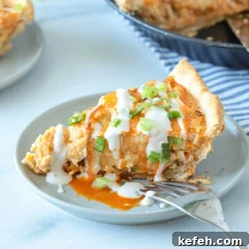 Buffalo chicken pie appetizer.