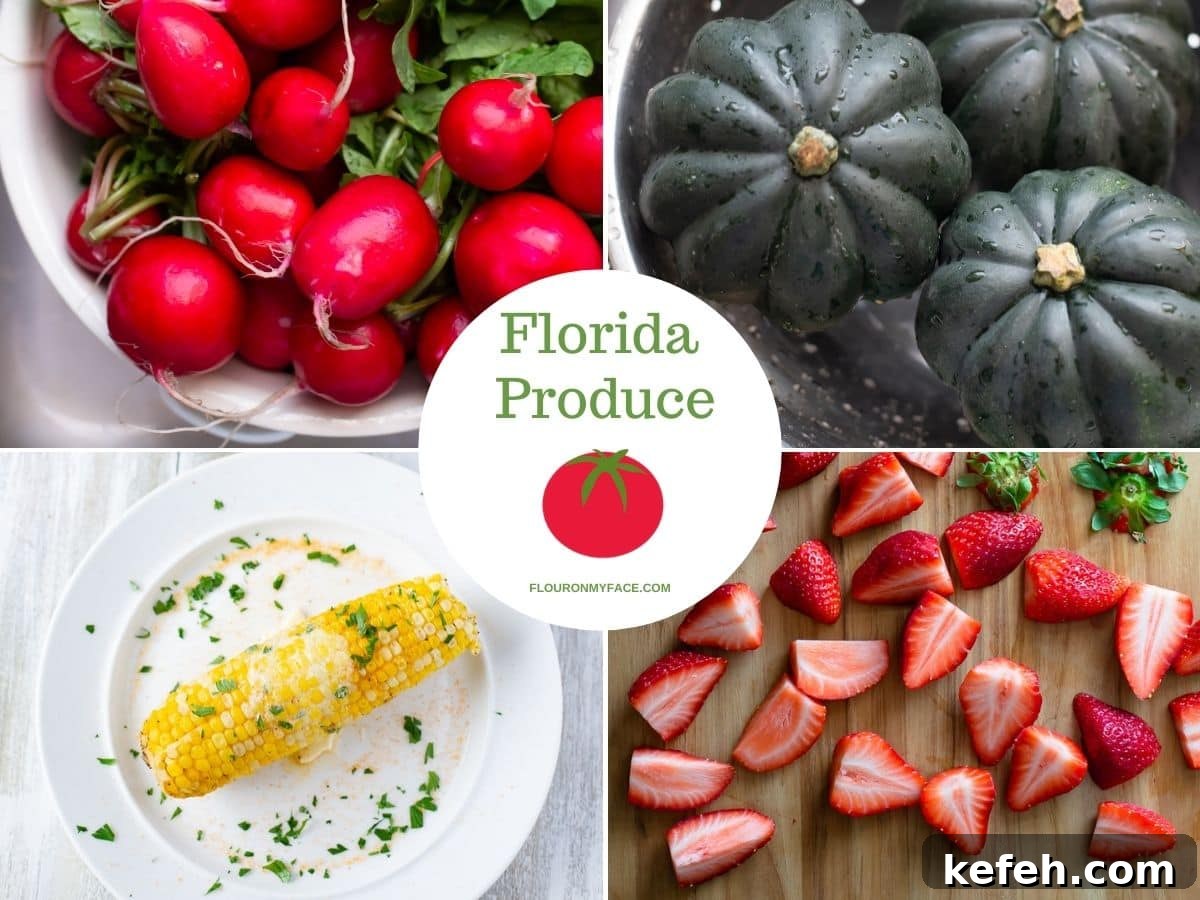 What’s in Season in February: Fresh Produce Guide 2 Collage of four types of February produce.