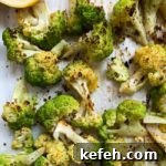 Last-Minute Rosh Hashanah Prep: Quick Guide to Ready Your Home and Table 35 cooked cauliflower on parchment with lemon