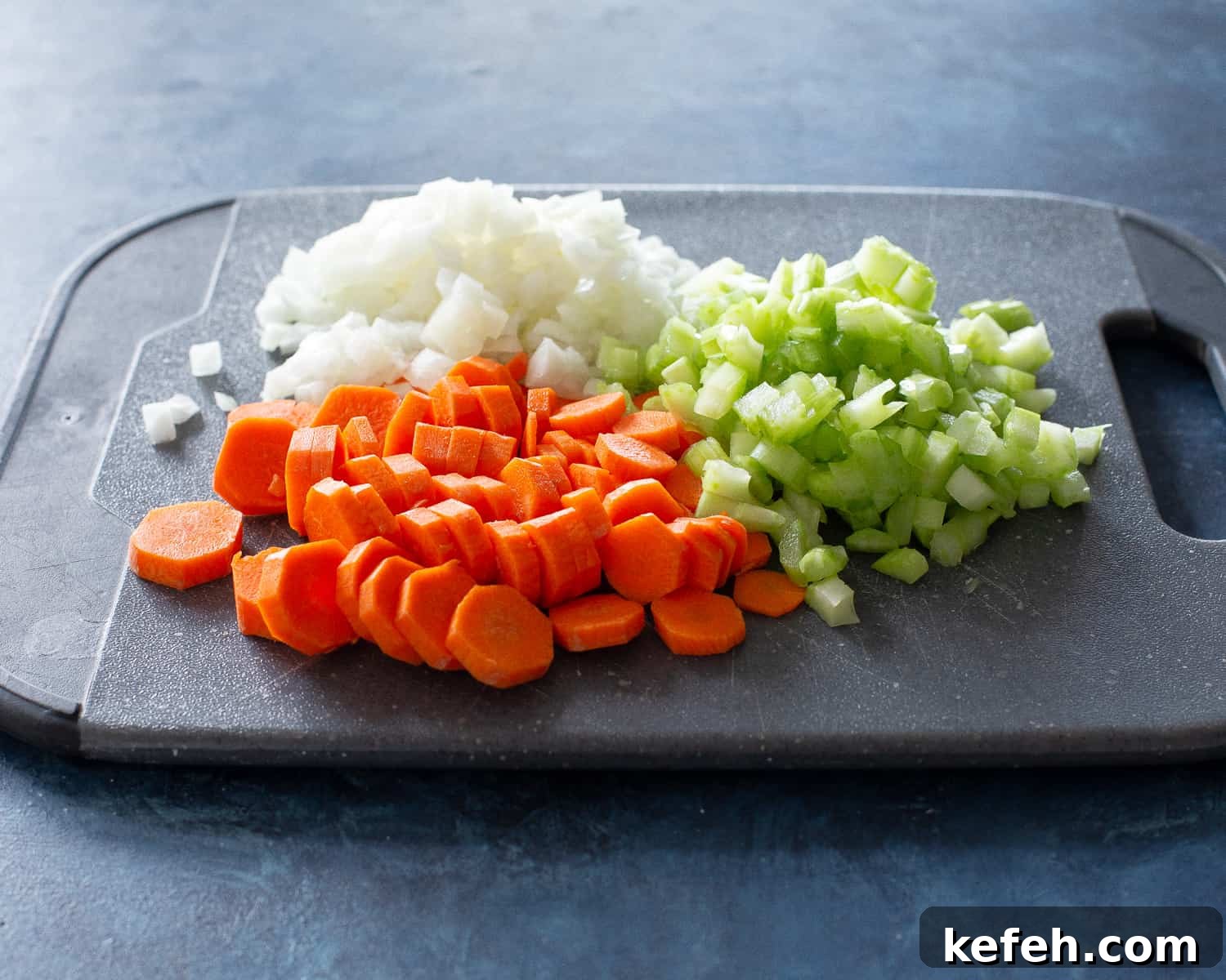 carrots, onions, and celery