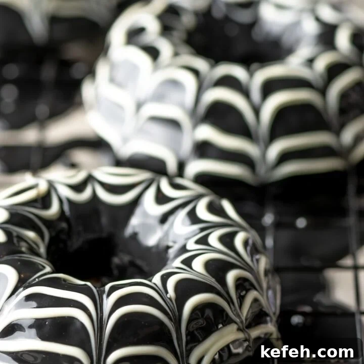 Keto Halloween Donuts With Chocolate Glaze
