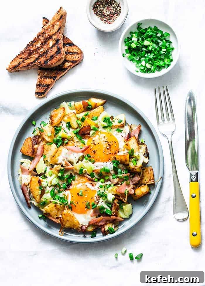 11 Delicious Leftover Ham Recipes: Soups, Sandwiches & Dinners 3 Potatoes ham eggs breakfast hash