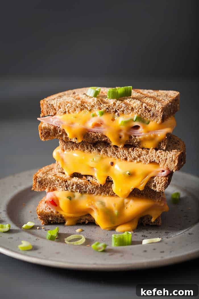 11 Delicious Leftover Ham Recipes: Soups, Sandwiches & Dinners 5 grilled ham and cheese sandwich