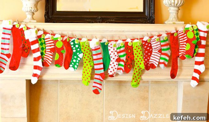 25+ New Christmas Advent Calendars to Try This Holiday Season 18 Sock Advent Calendar | 25+ MORE Christmas Advent Calendars