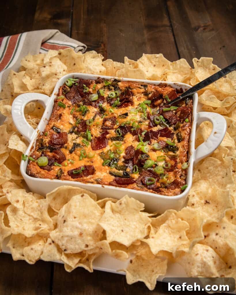 Dip served with chips