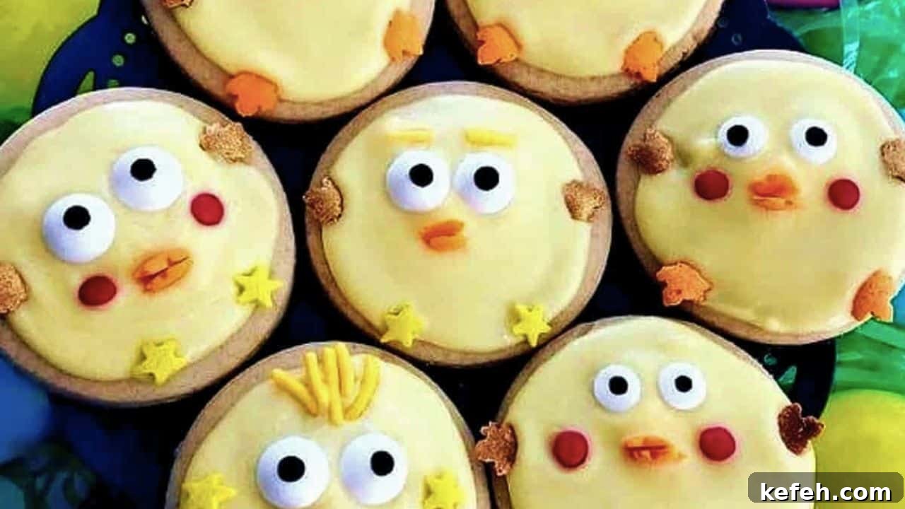 Easter Chick Cookies