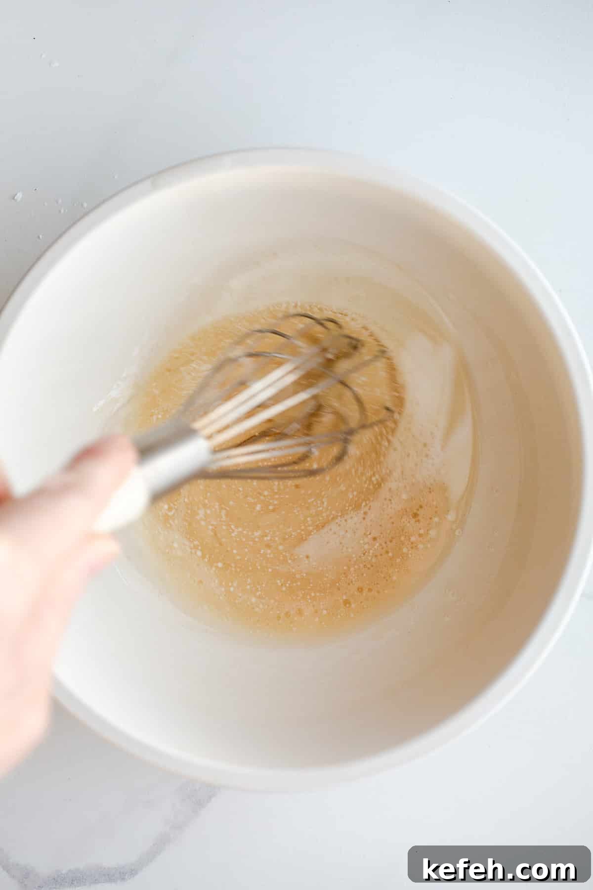 Little Debbie Christmas Tree Cakes Copycat Recipe for Holidays 5 Sugar and coconut oil in a bowl.