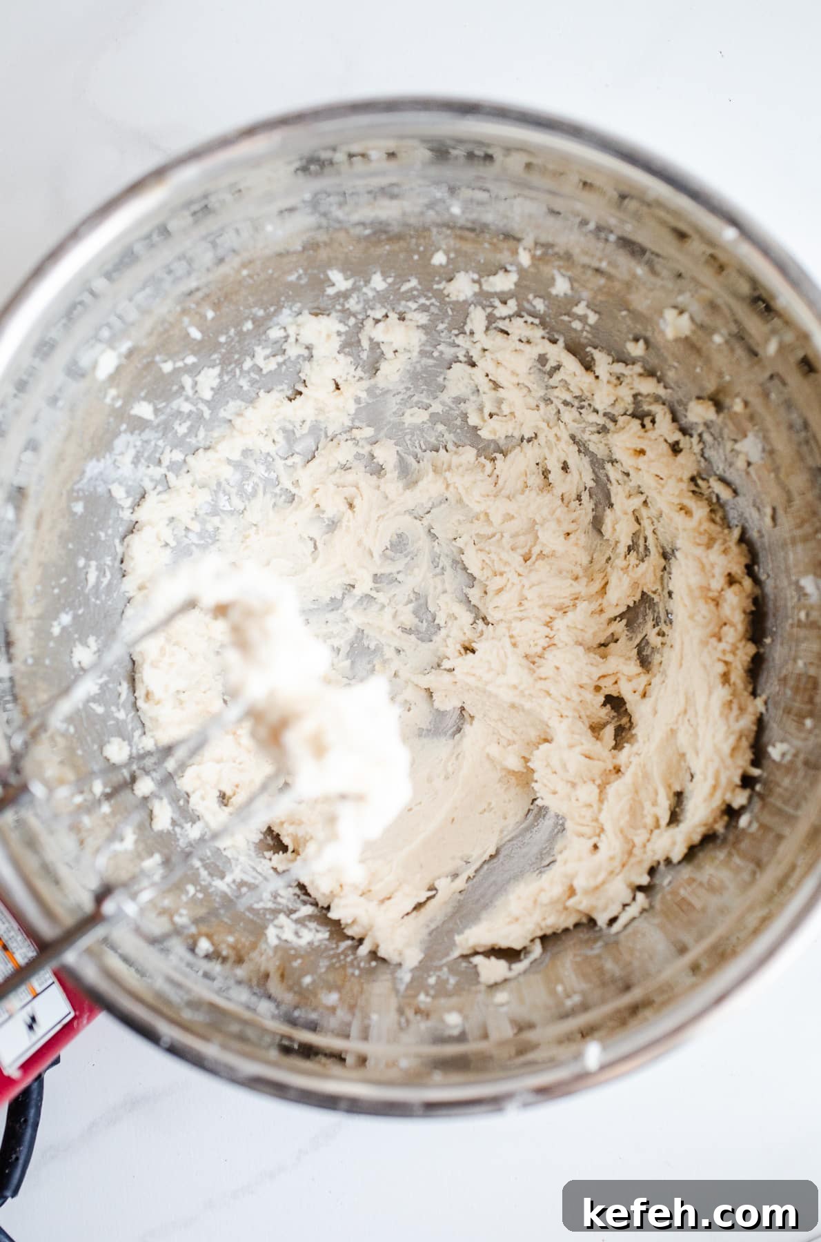 Little Debbie Christmas Tree Cakes Copycat Recipe for Holidays 9 Frosting ingredients in a mixing bowl.