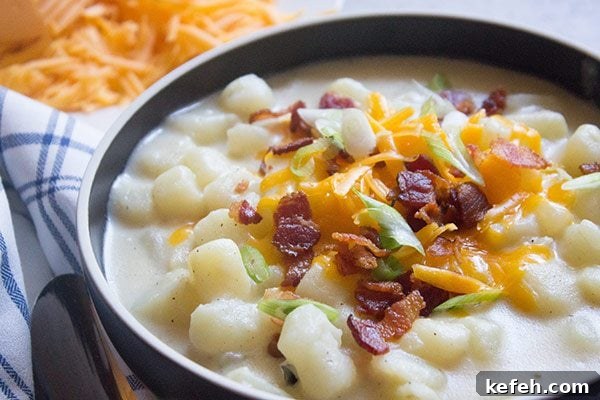Loaded Potato Soup Loaded Potato Soup in a white bowl