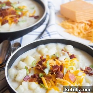 Creamy Loaded Baked Potato Soup Recipe 2 loaded potato soup