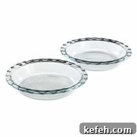 Pyrex Easy Grab Glass Pie Plate (9.5-Inch, 2-Pack)