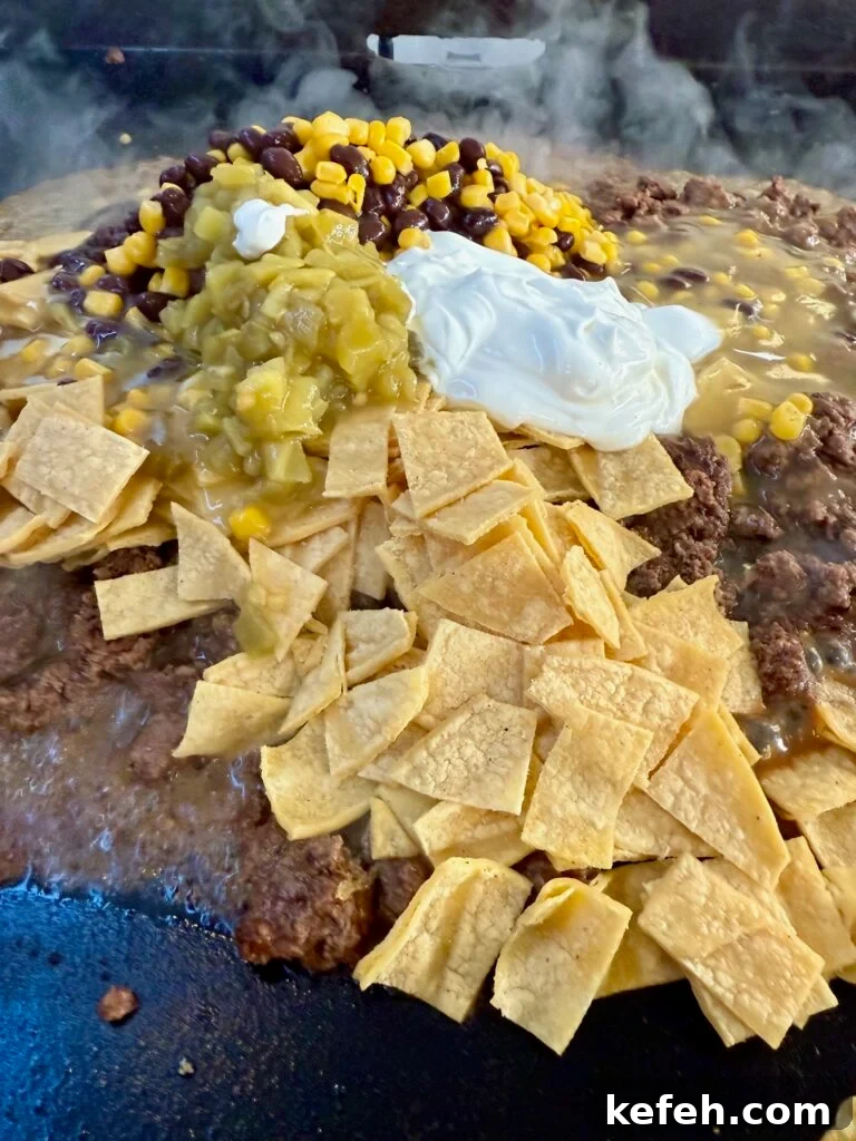 Blackstone Lazy Beef Enchiladas