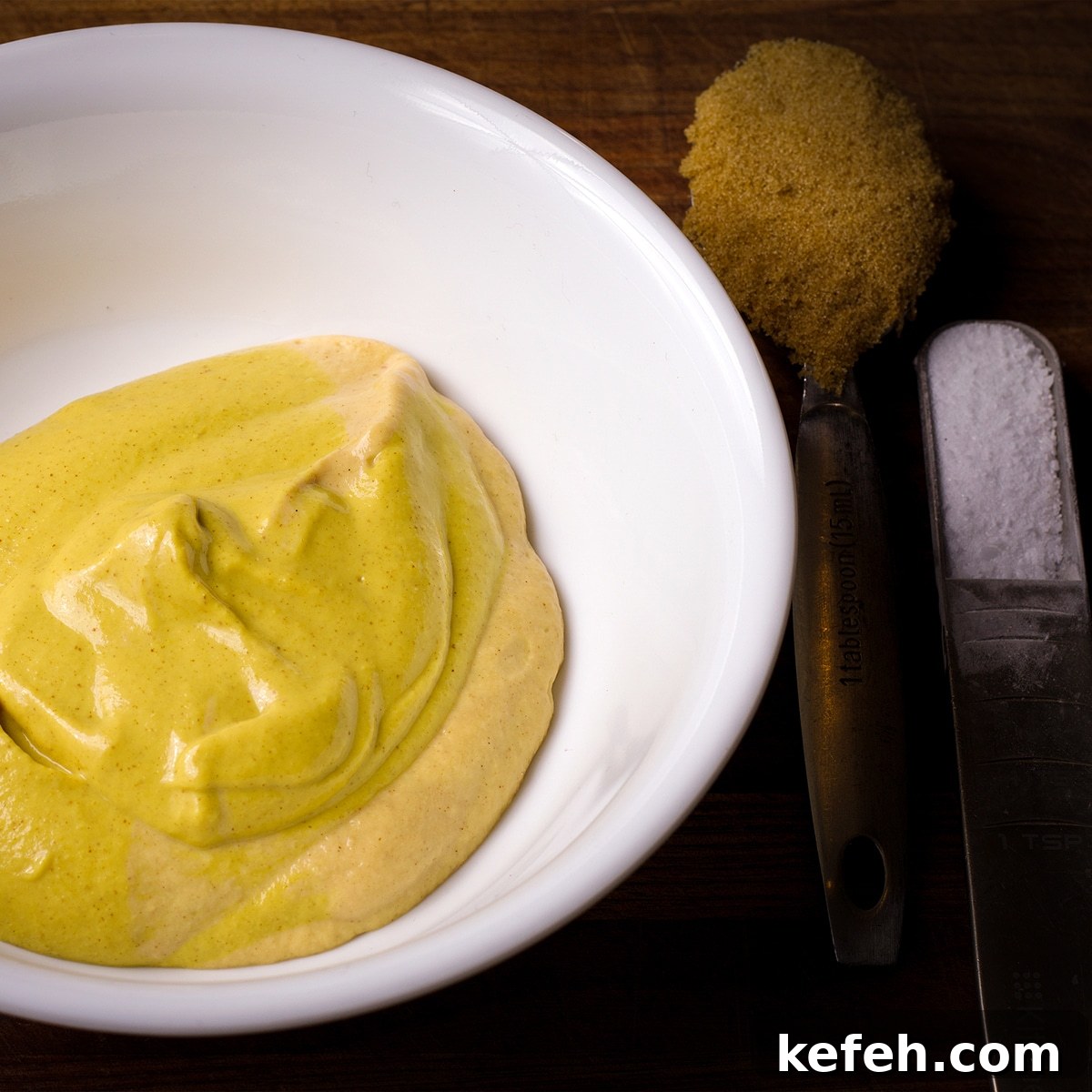 Corned Beef and Cabbage with Tangy Mustard Sauce (Instant Pot or Slow Cooker) 9 The ingredients to make mustard sauce.