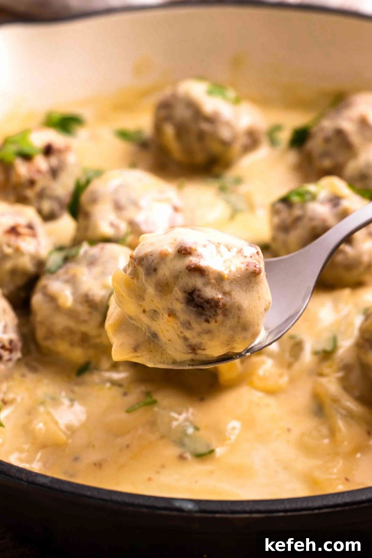 Keto-Style Swedish Meatballs with Creamy Sauce 3 Keto Swedish Meatballs recipe