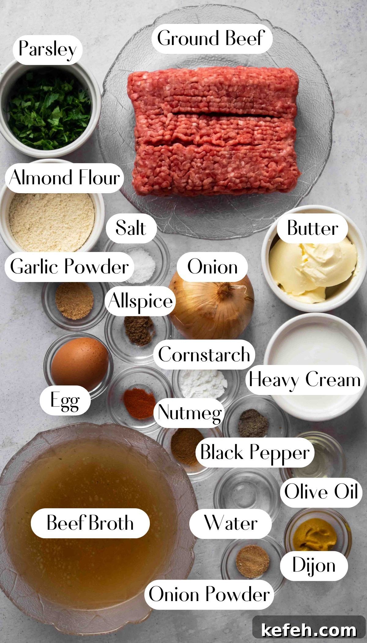 Keto-Style Swedish Meatballs with Creamy Sauce 4 ingredients for Keto Swedish Meatballs