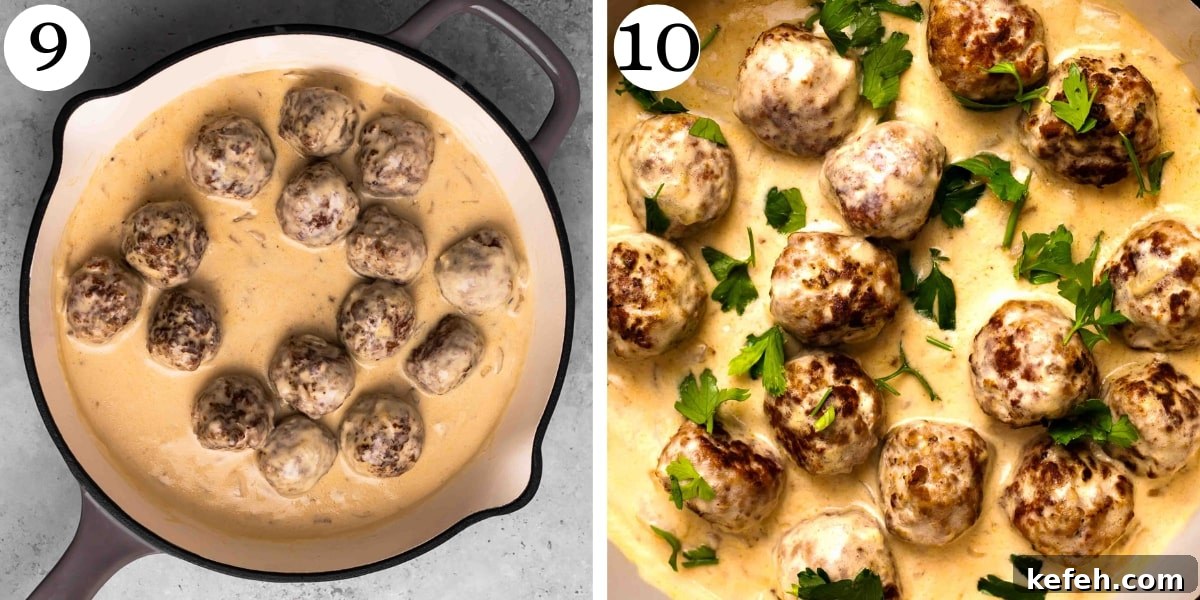 Keto-Style Swedish Meatballs with Creamy Sauce 9 Savory Swedish Meatballs