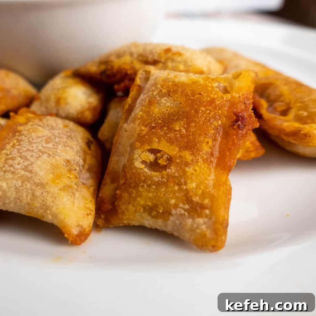 Crispy Air Fryer Pizza Rolls in 15 Minutes 6 frozen pizza rolls made in the air fryer.