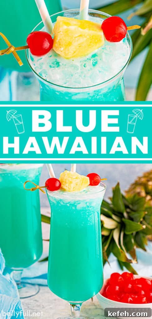 pin for blue hawaiian drink recipe