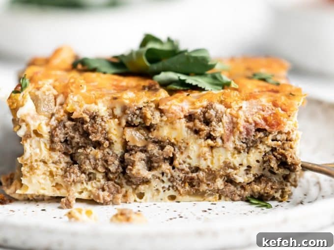 Casserole slice