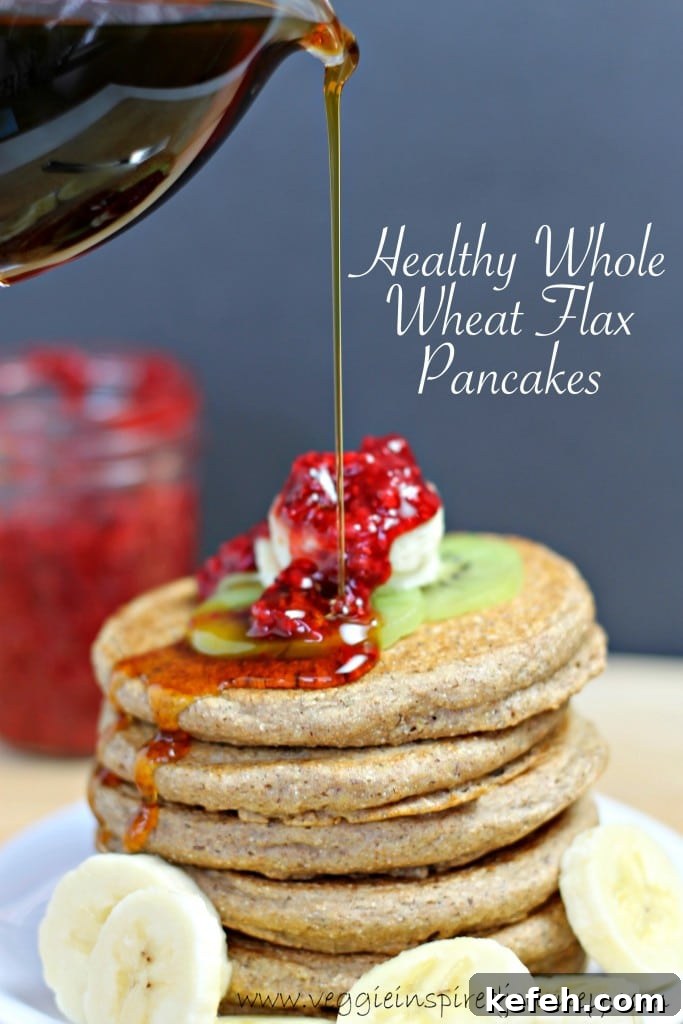 Whole Wheat Flax Pancakes