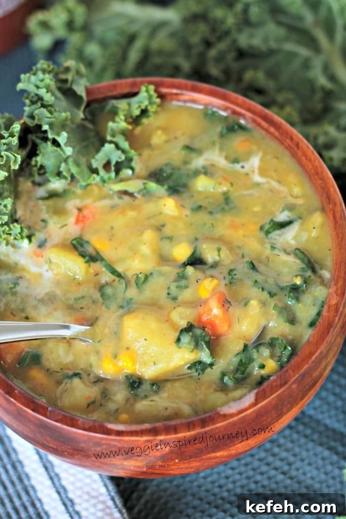 Potato Soup w/ Kale