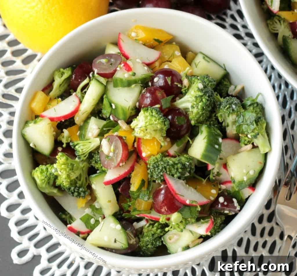 Raw Chopped Veggie Salad