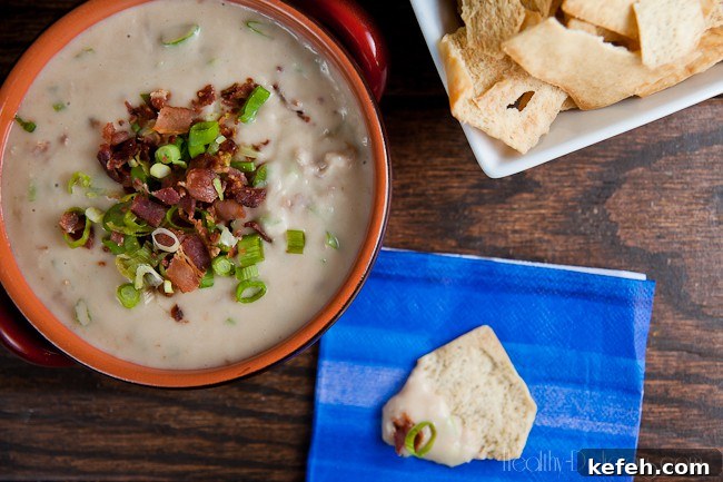 Creamy Bacon and Scallion Dip with a Spicy Kick 3 spicy bacon and scallion dip | healthy-delicious.com