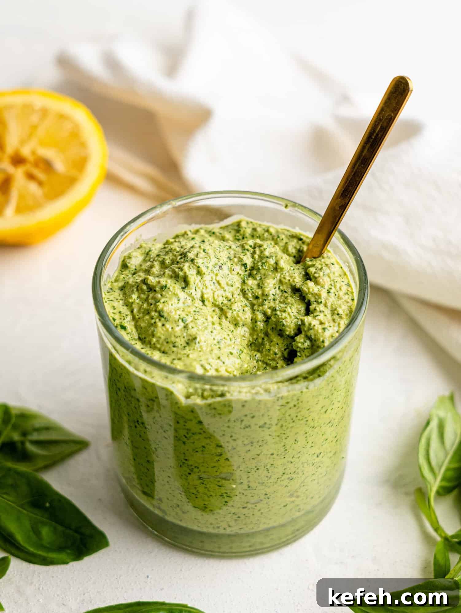 Sunflower Seed Basil Pesto Recipe — Nutritious Homemade Sauce 12 Basil Pesto made without nuts.