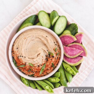 Creamy Miso White Bean Dip — Vegan, Gluten-Free, Oil-Free 3 Miso White Bean Dip Veggiekins