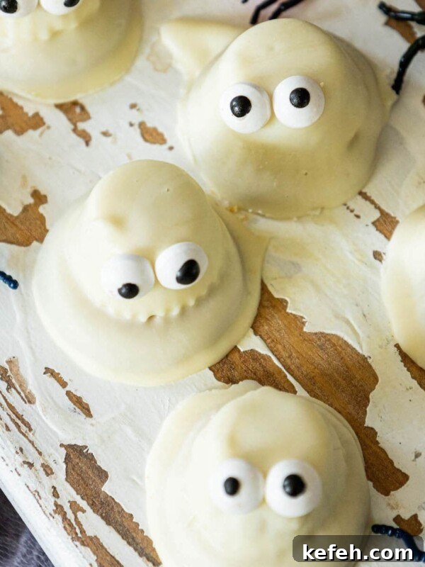Chewy Cowboy Cookies with Oats, Chocolate & Pecans 20 cookies dipped in white chocolate with candy eyes