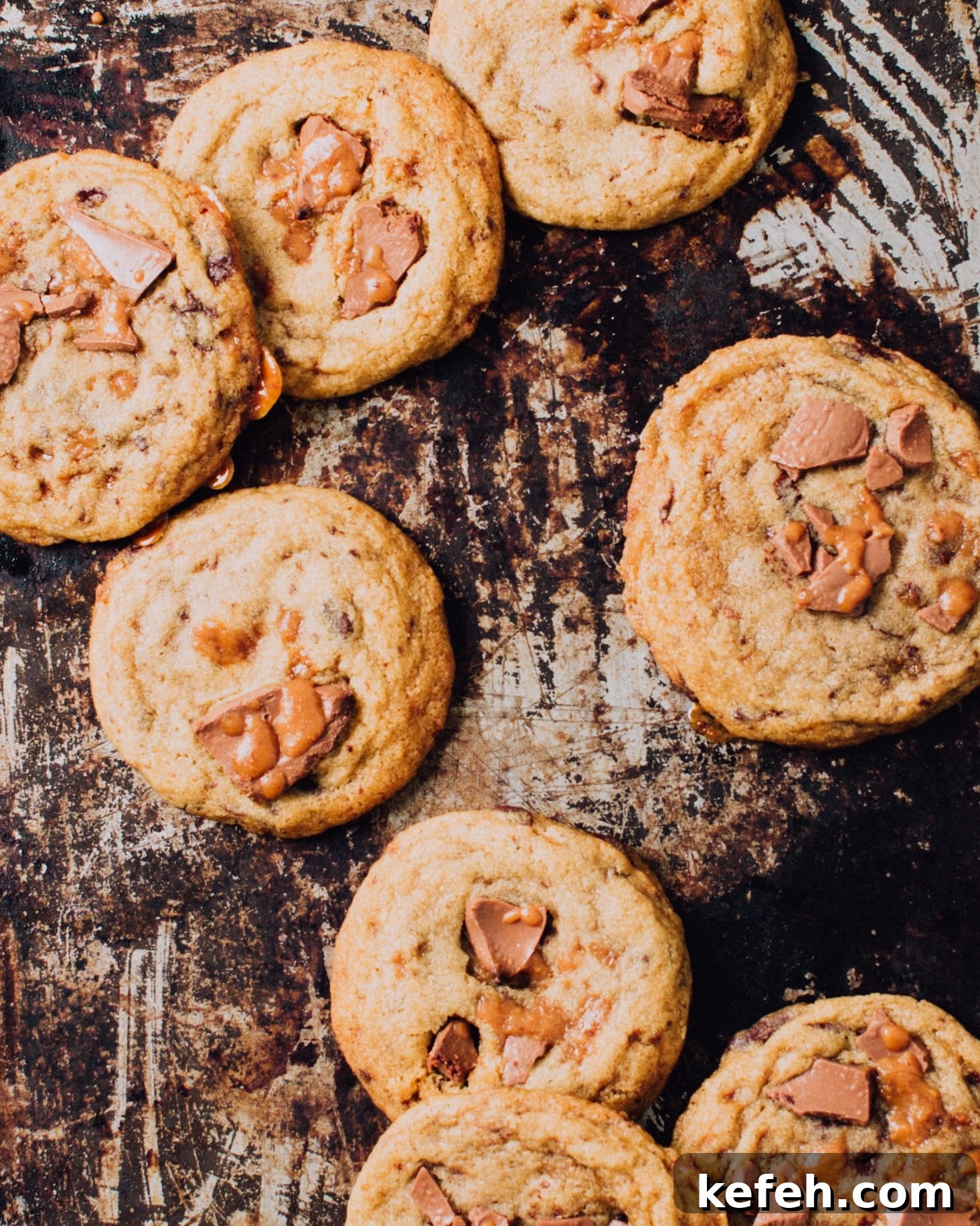 Toffee & Milk Chocolate Chip Cookies