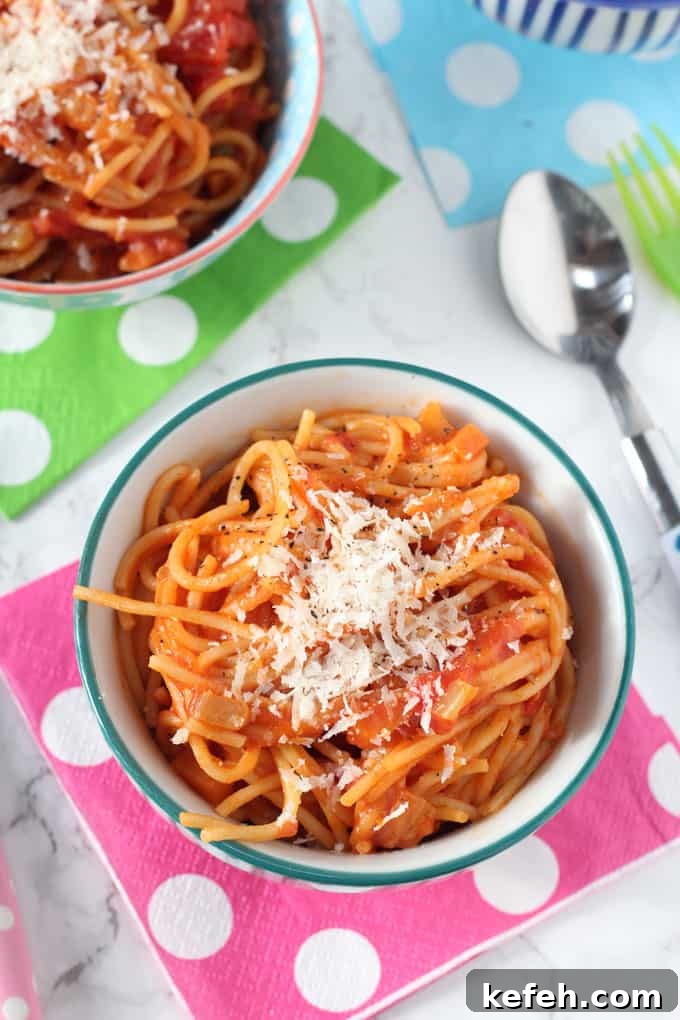 simple spaghetti for kids