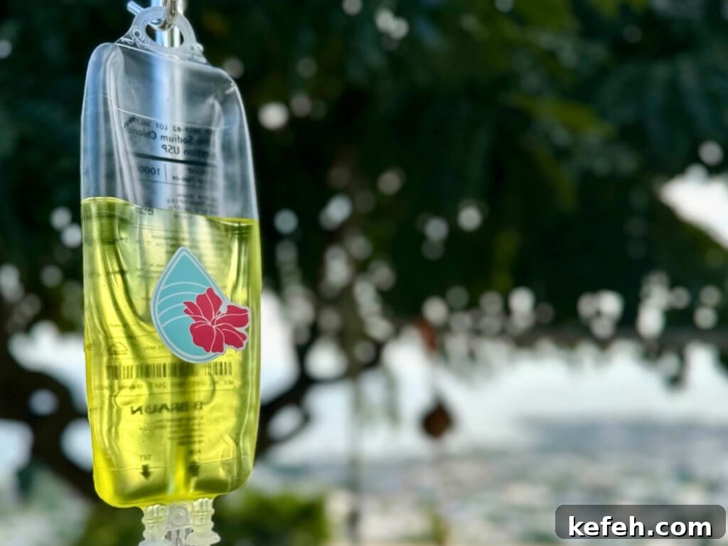 100+ Waikīkī Activities: Local Favorites and Insider Tips 12 An IV drip in an outdoor setting.