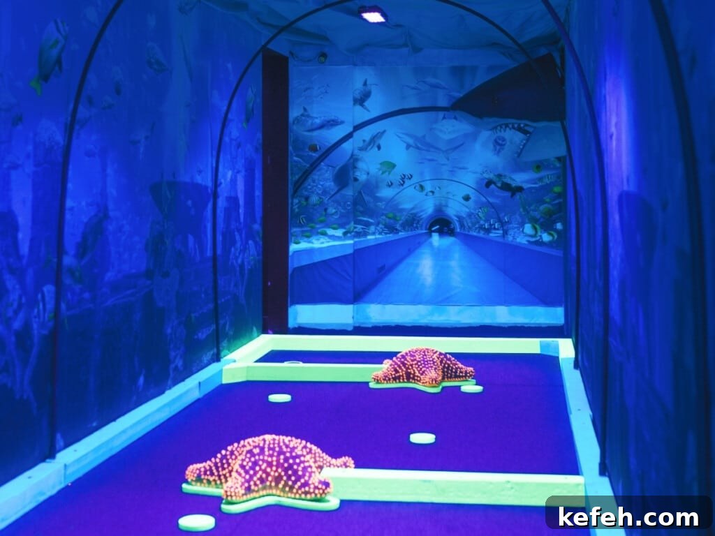 100+ Waikīkī Activities: Local Favorites and Insider Tips 13 Glow Putt Mini Golf with glow in the dark under the sea themed mini golf course.