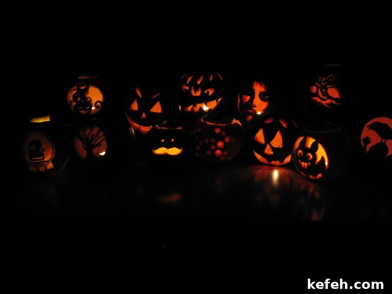 Pumpkin Freezer Fudge, Jack o'Lanterns in the Dark