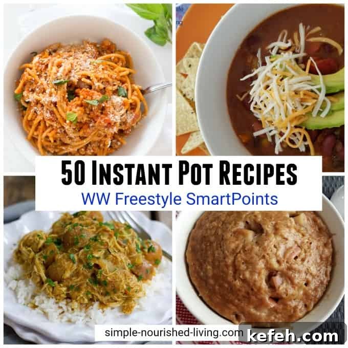 50 Weight Watchers Instant Pot Recipes Freestyle SmartPoints