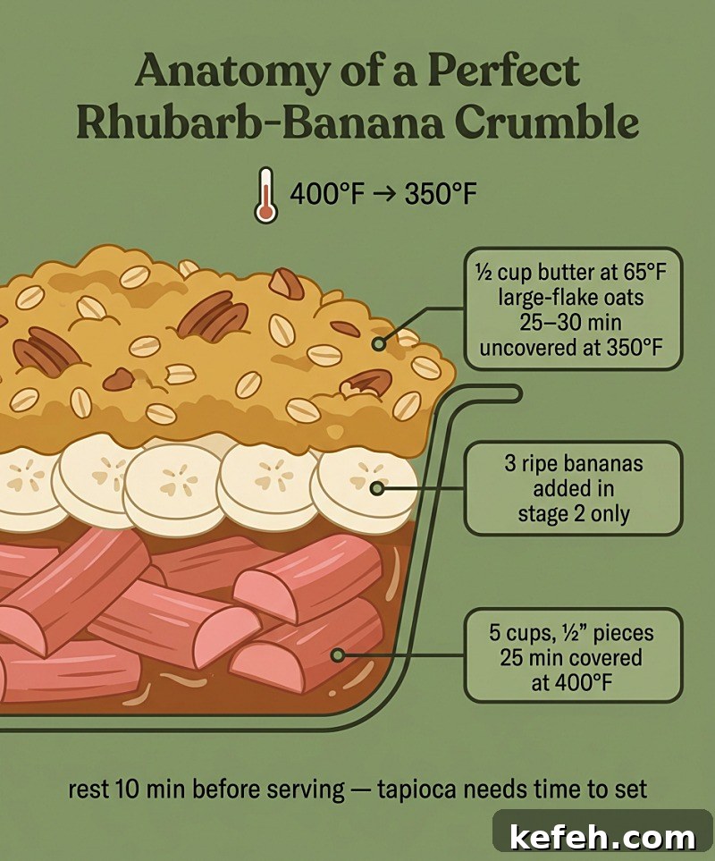 Anatomy of a Perfect Rhubarb-Banana Crumble