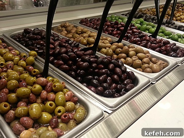 Bristol Farms Near LAX: Westchester Grocery & Specialty Market 8 Olive Bar at Bristol Farms - Los Angeles, California