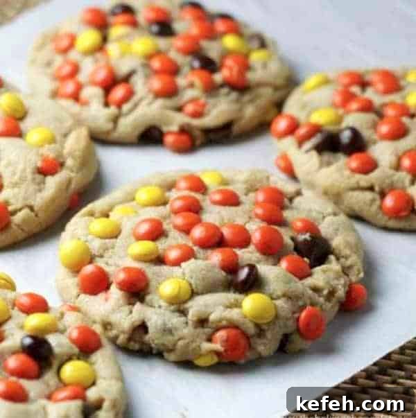 Reese's Pieces Peanut Butter Blast Cookies Recipe 5 soft-batch peanut butter cookie recipe reese's pieces