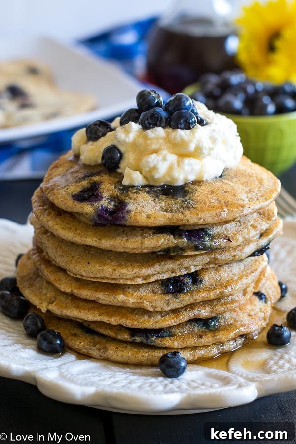 Fluffy Whole Wheat Buttermilk Pancakes Recipe 2 Whole Wheat Blueberry Buttermilk Pancakes