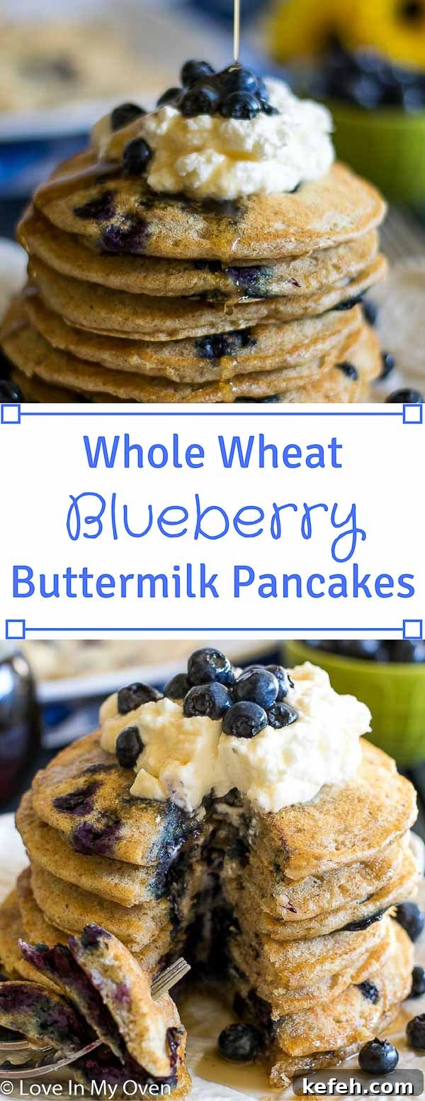 Fluffy Whole Wheat Buttermilk Pancakes Recipe 9 Whole Wheat Blueberry Buttermilk Pancakes