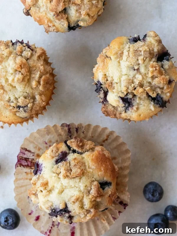 Authentic New Orleans Beignets Recipe for Perfect Cafe-Style Treats 11 Fresh, homemade blueberry muffins.