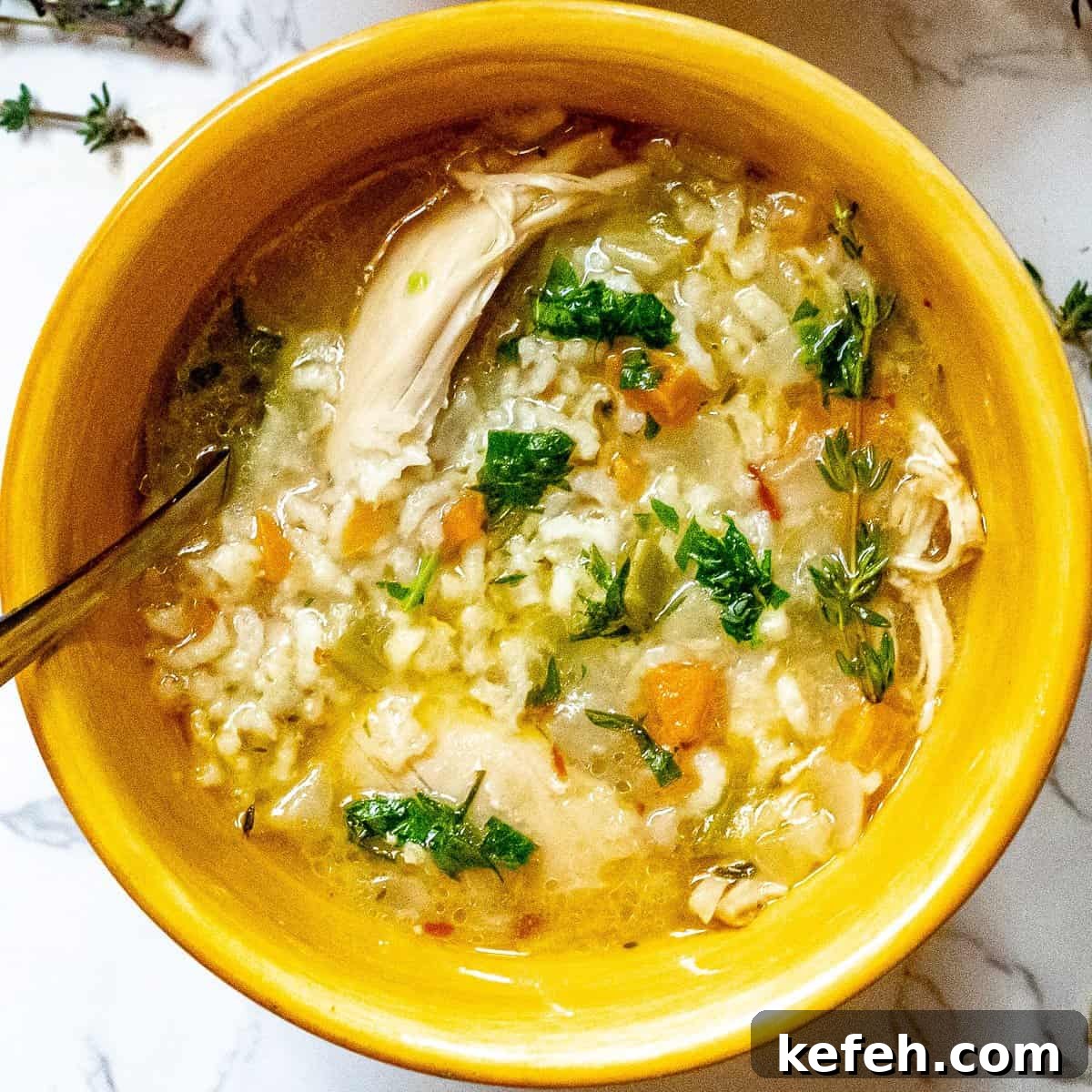 Image for Instant Pot Chicken and Rice Soup