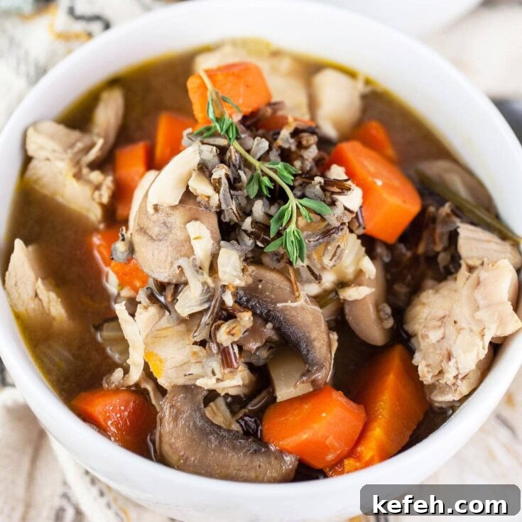 Image for Autumn Wild Rice Soup with Turkey
