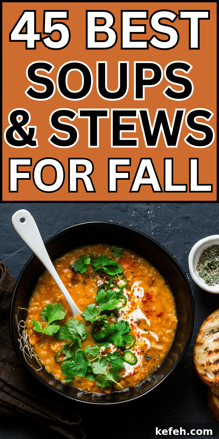 The best cozy autumn soup recipes! Hearty fall soup ideas easy recipes, easy autumn soup recipes, easy fall soup recipes healthy, autumn soup recipes healthy, fall soups and stews comfort foods healthy, fall soups and stews healthy vegetarian, best soup recipes ever homemade, easy fall dinner ideas soup, best slow cooker soup recipes healthy, best fall soup stew recipes, fall soup aesthetic, fall stew recipes vegetarian, hearty soup recipes comfort foods, fall stew recipes crock pot cold weather