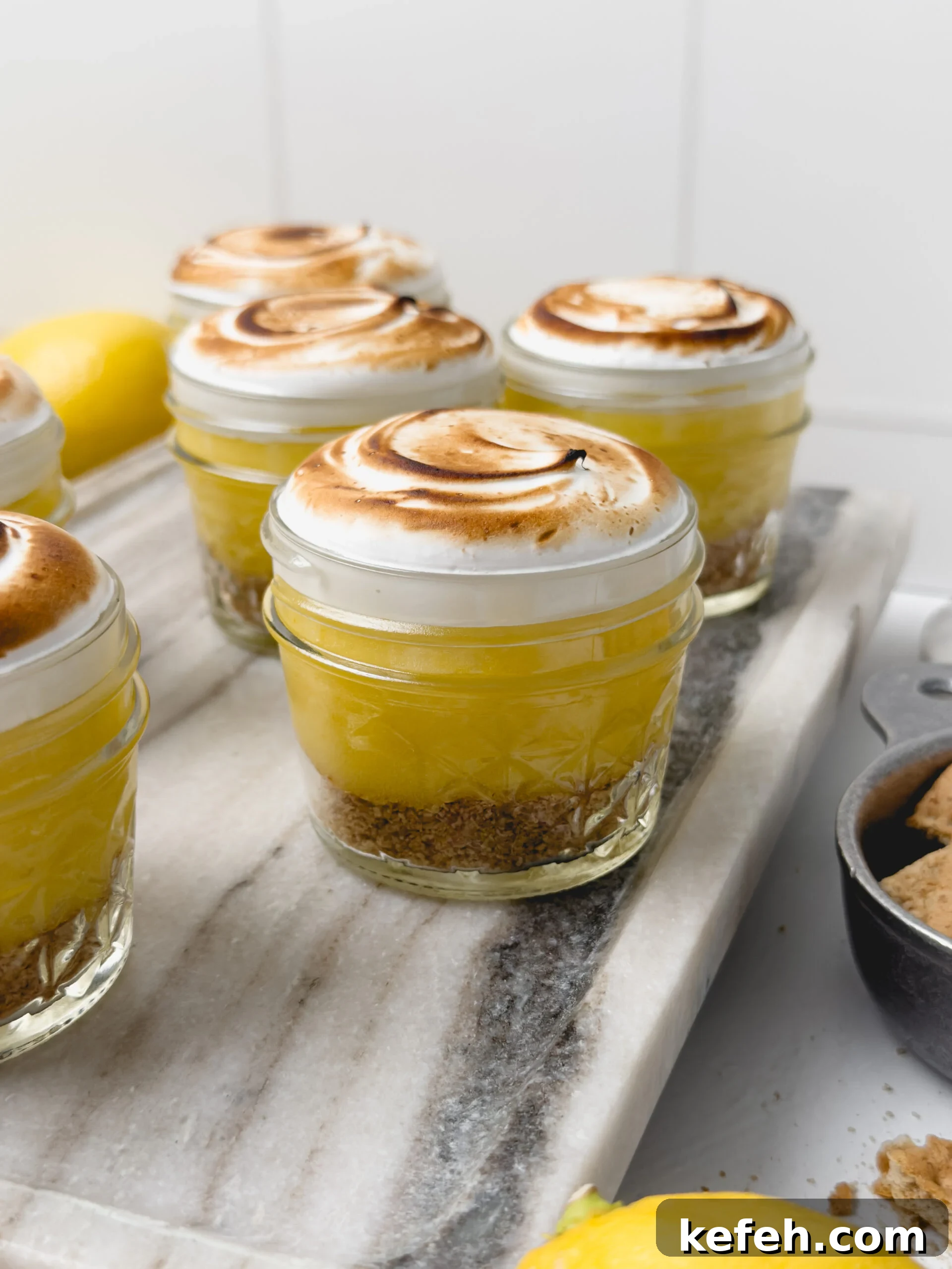 Lemon meringue pie cups