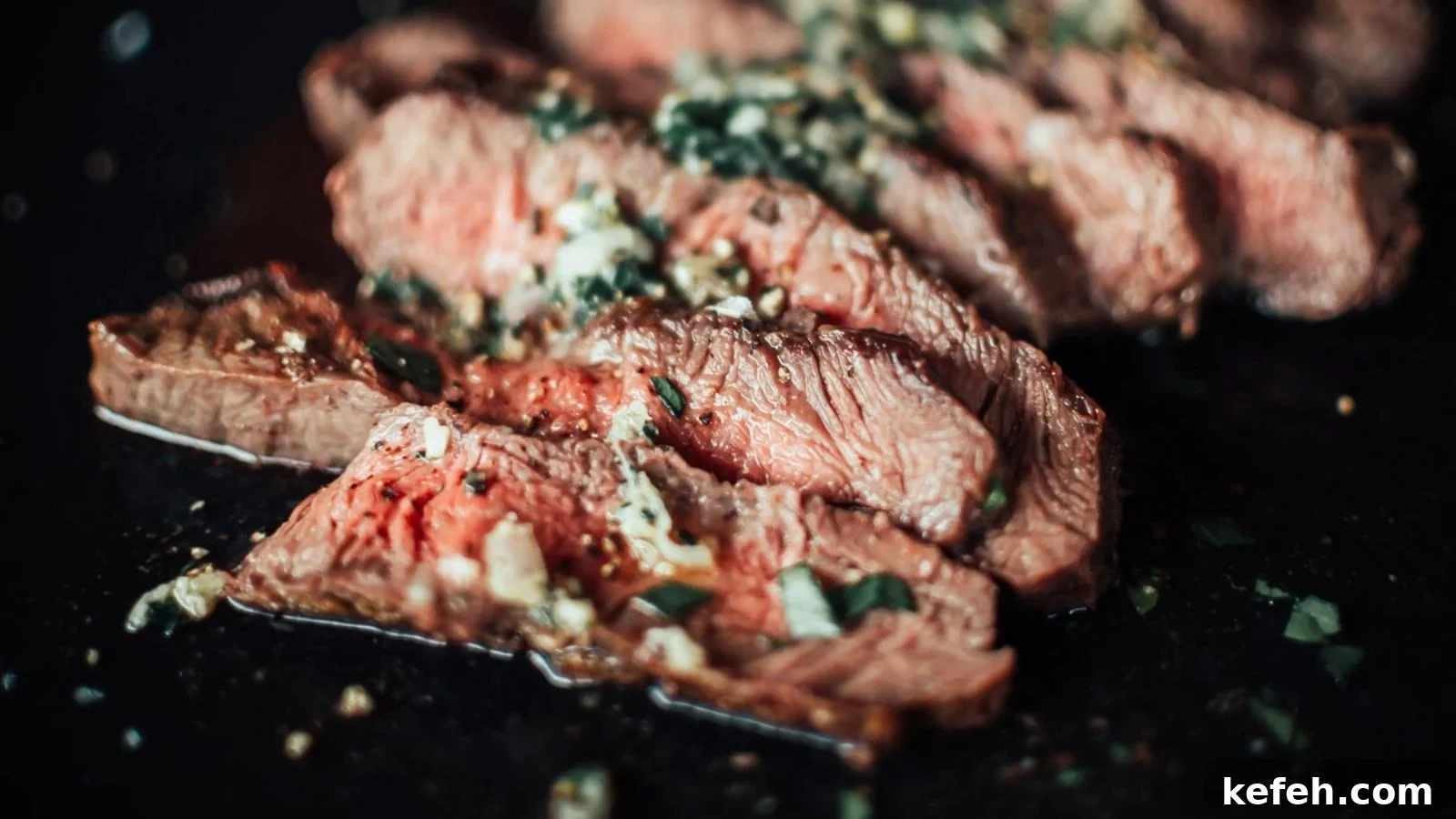 17 Budget-Friendly Steak Recipes to Feed a Crowd Without Breaking the Bank 4 Flat iron steak with shallot herb butter melting across the hot seared surface.