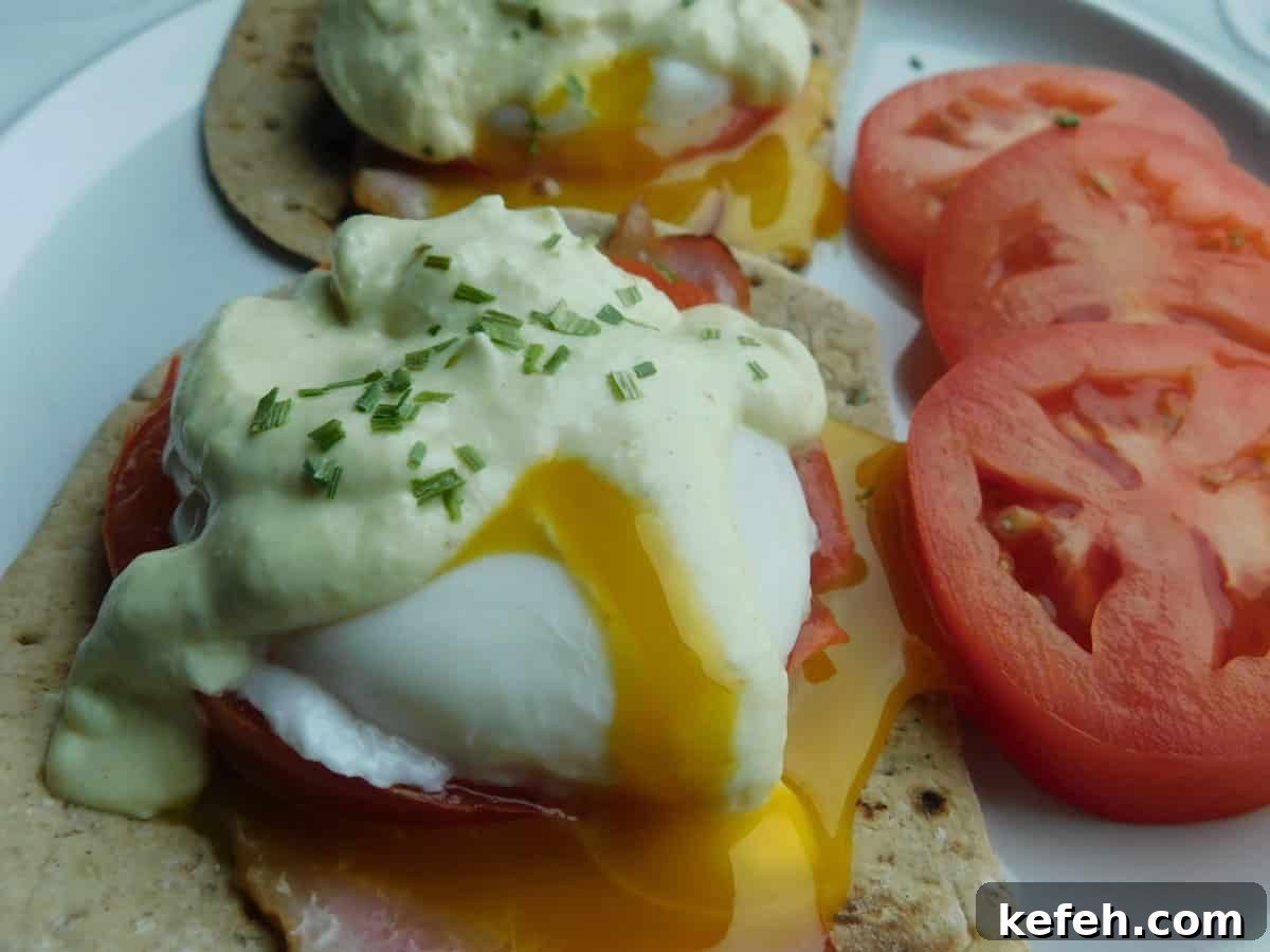 Flat Out Eggs Benedict: Fluffy English Muffin-Free Recipe 2 img 8940 1