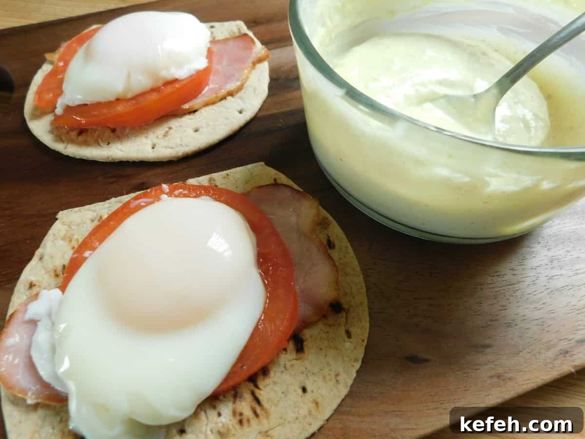 Flat Out Eggs Benedict: Fluffy English Muffin-Free Recipe 4 img 8940 3